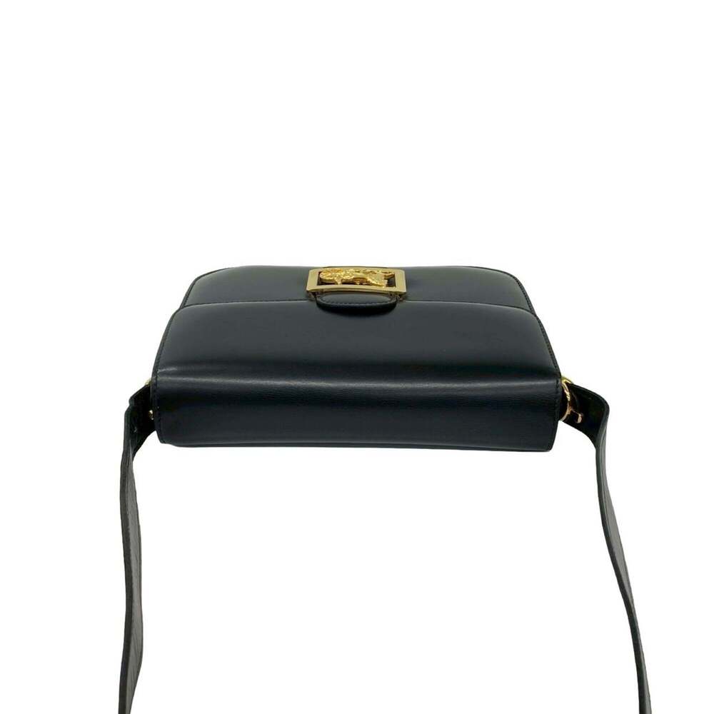 CELINE Vintage Logo Carriage Hardware Calf Leather Genuine Shoulder Bag Pouch... - Picture 4 of 10